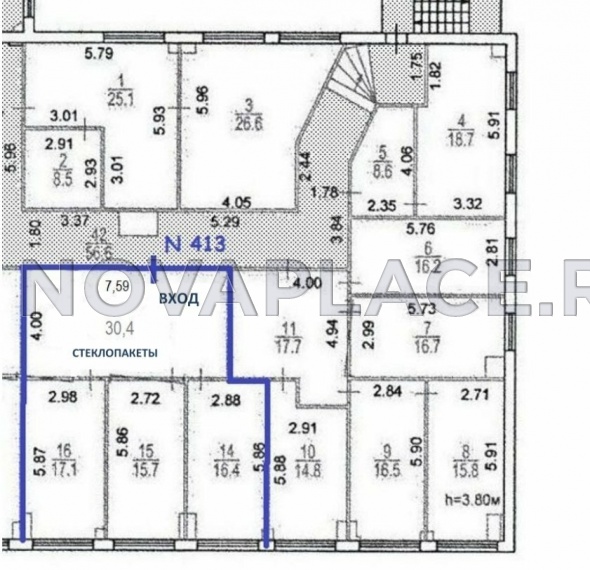 Аренда офиса - ИФНС №25 79 м2