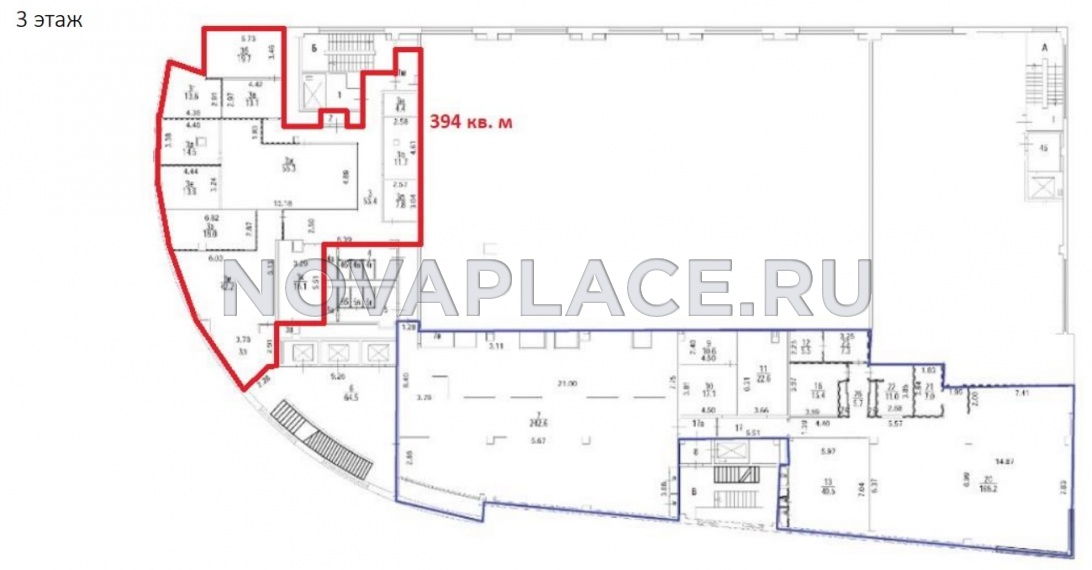 Аренда офиса в бизнес-центре в Москве 394 м2