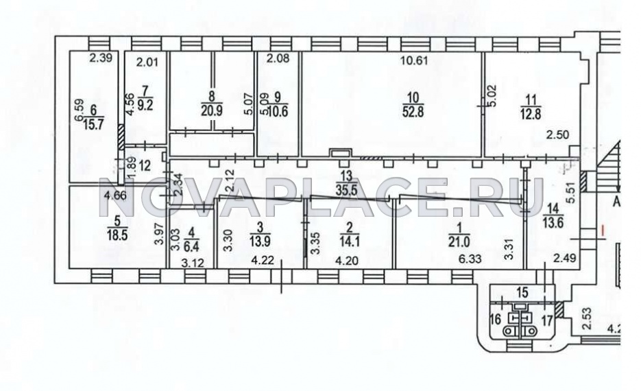 Аренда офиса в особняке в Москве 256 м2