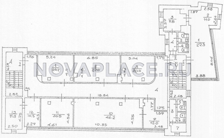 Аренда здания (ОСЗ) в Москве 1200 м2