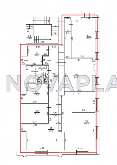 Аренда офиса в Москве 182 м2