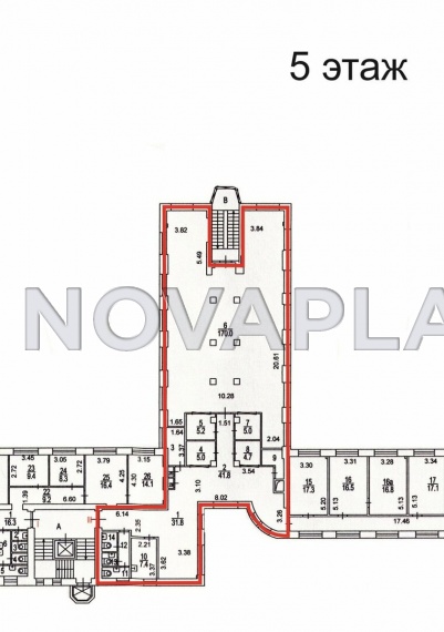 Аренда офиса в бизнес-центре в Москве 696 м2