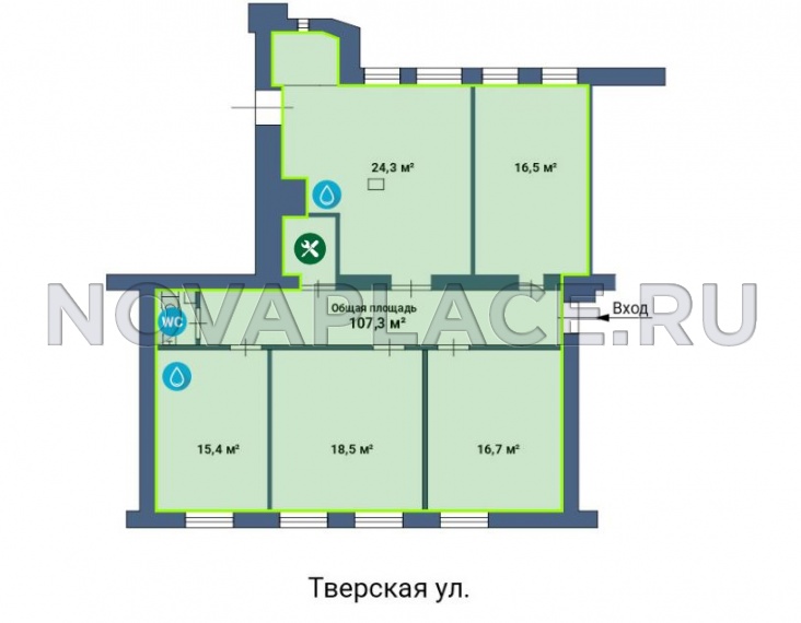 Продажа офиса в Москве 107 м2