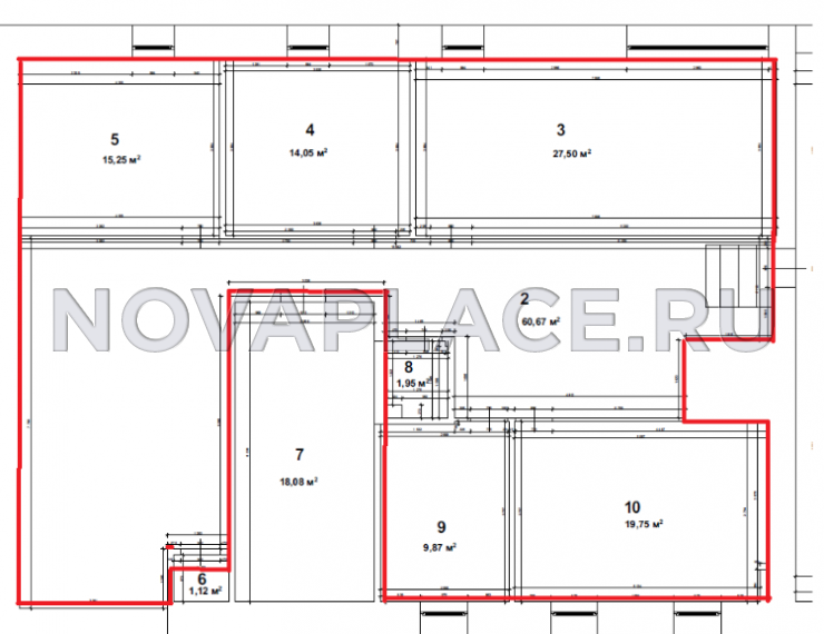 Аренда офиса в бизнес-центре в Москве 149 м2
