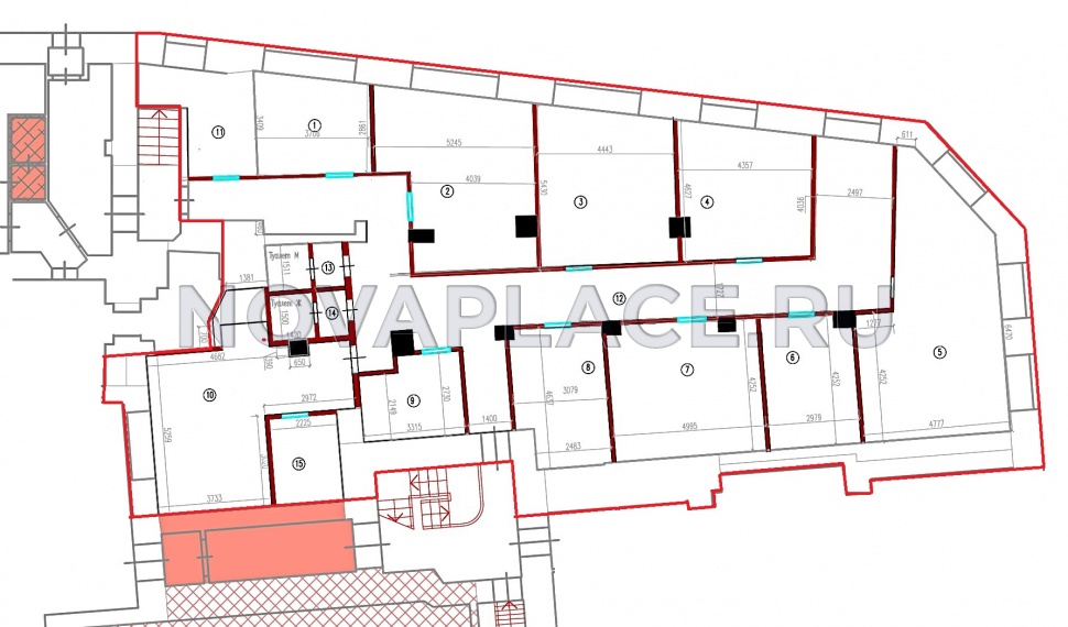 Аренда офиса в бизнес-центре в Москве 297 м2