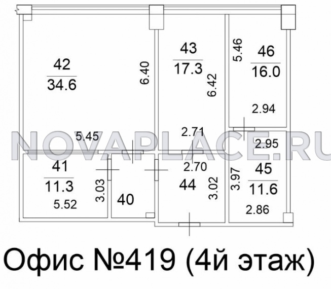 Аренда офиса в бизнес-центре в Москве 103 м2