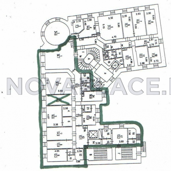 Аренда офиса в бизнес-центре в Москве 246 м2