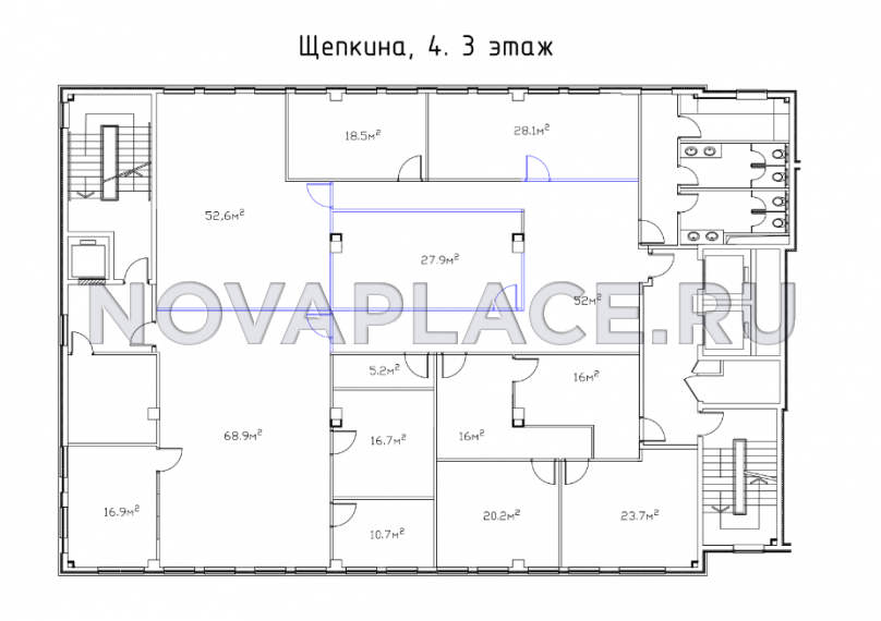 Аренда офиса в Москве 500 м2