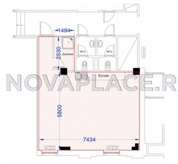 Аренда офиса в Москве 56 м2
