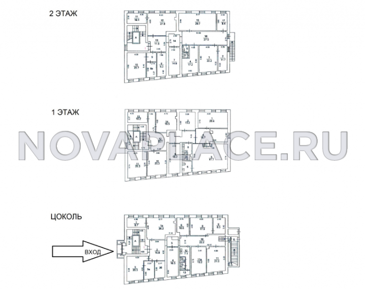 Аренда здания (ОСЗ) в Москве 1012 м2