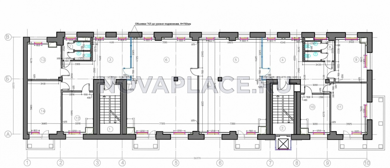 Аренда офиса в бизнес-центре в Москве 184 м2