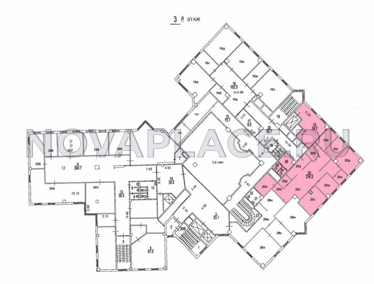 Аренда офиса в бизнес-центре в Москве 185 м2