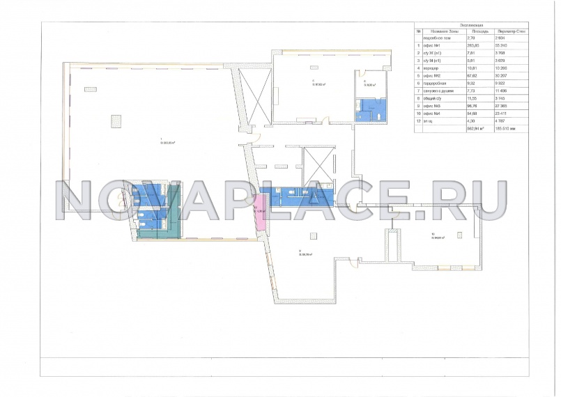 Аренда офиса в Москве 577 м2