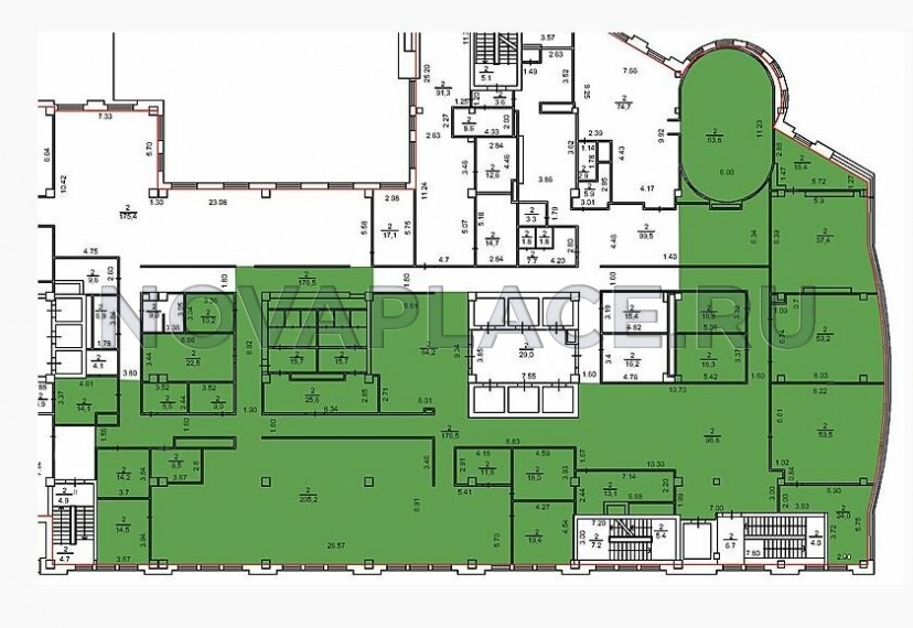 Аренда офиса в бизнес-центре в Москве 1079 м2