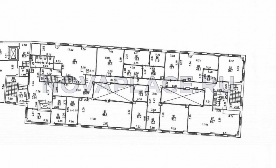 Аренда офиса в бизнес-центре в Москве 689 м2