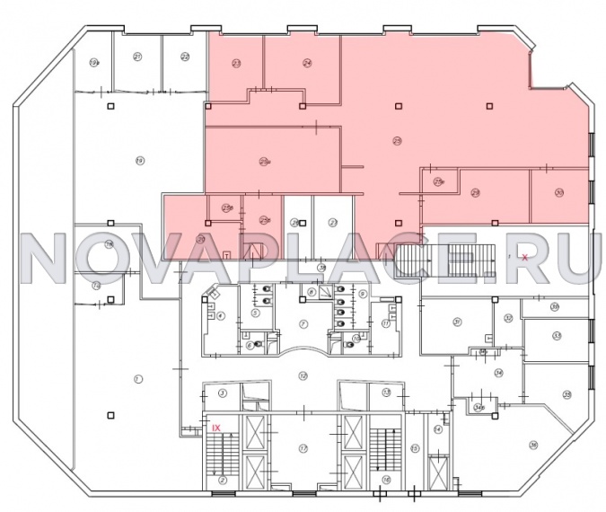 Аренда офиса в бизнес-центре в Москве 534 м2