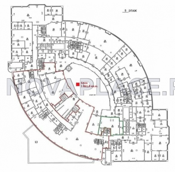 Аренда офиса в бизнес-центре в Москве 1061 м2