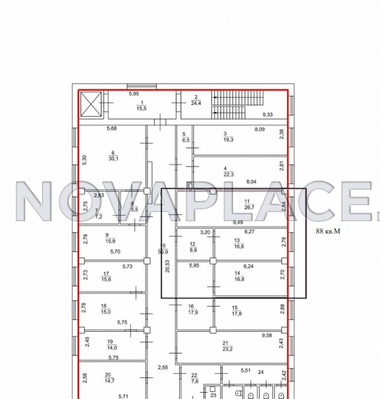 Аренда офиса - ИФНС №14 88 м2