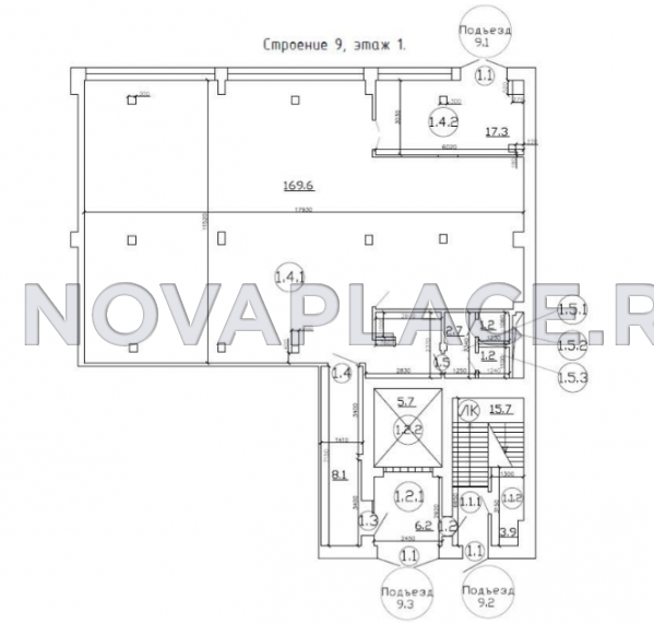 Аренда здания (ОСЗ) в Москве 1243 м2