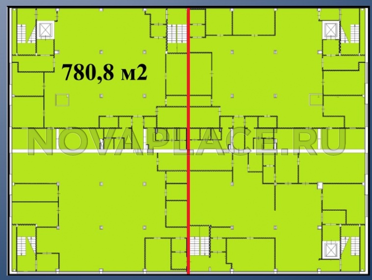 Аренда офиса в бизнес-центре в Москве 780 м2