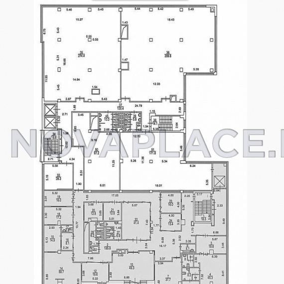 Аренда офиса в бизнес-центре в Москве 1000 м2