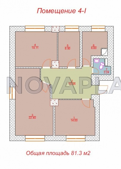 Аренда офиса - ИФНС №15 81 м2