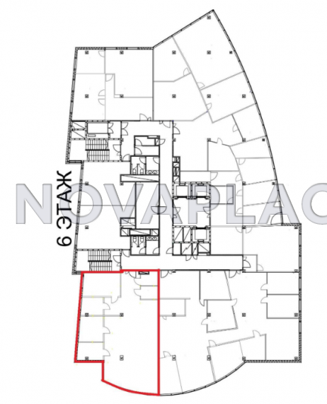 Аренда офиса в бизнес-центре в Москве 177 м2