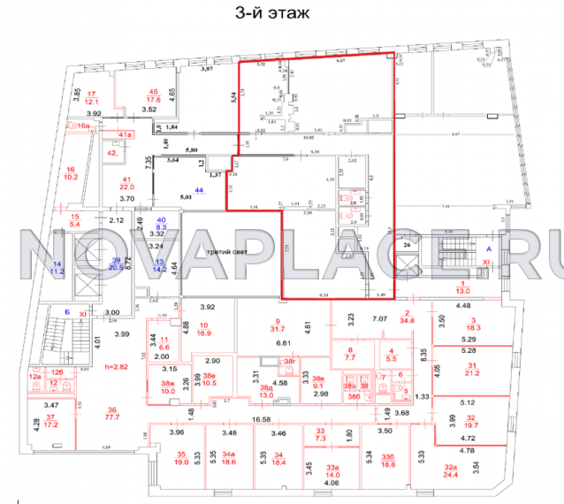 Аренда офиса в Москве 197 м2