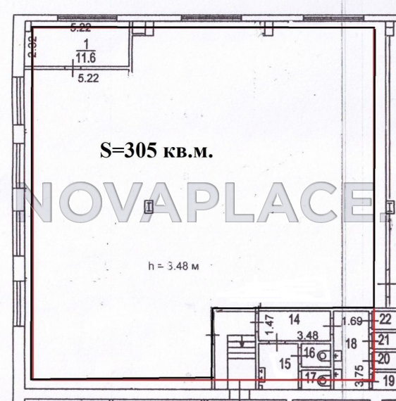 Аренда офиса в Москве 305 м2