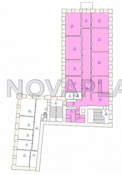 Аренда офиса в бизнес-центре в Москве 262 м2