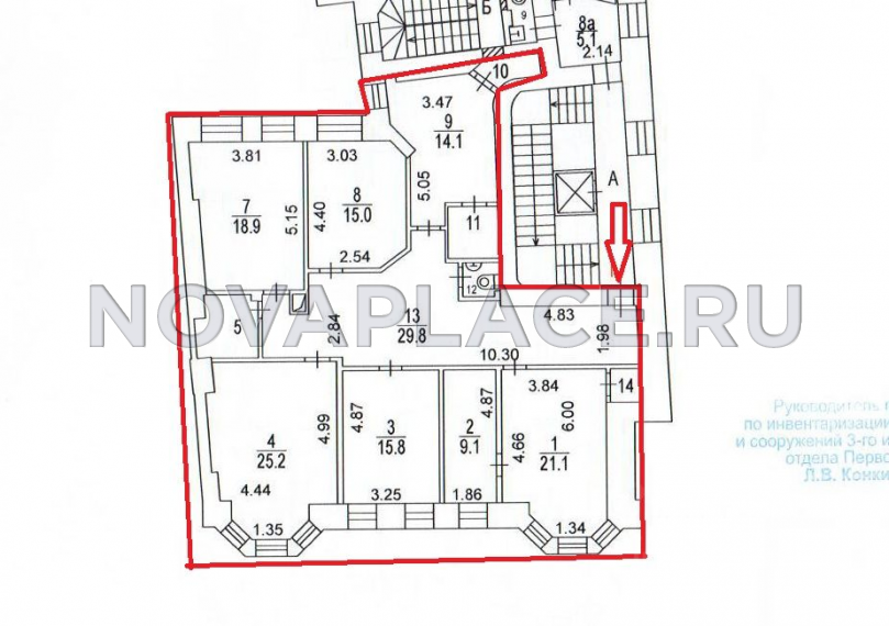 Аренда офиса в бизнес-центре в Москве 160 м2